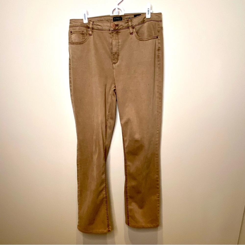 Jones New York Lexington Straight Tan Women's Jeans, Size 10